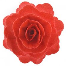 Picture of RED WAFER ROSE 12.5CM
